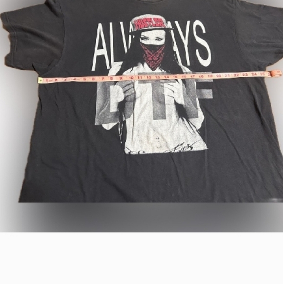 Vintage Hustler DTF Hollywood Iconic Black Unisex Graphic Tee. - Picture 3 of 4